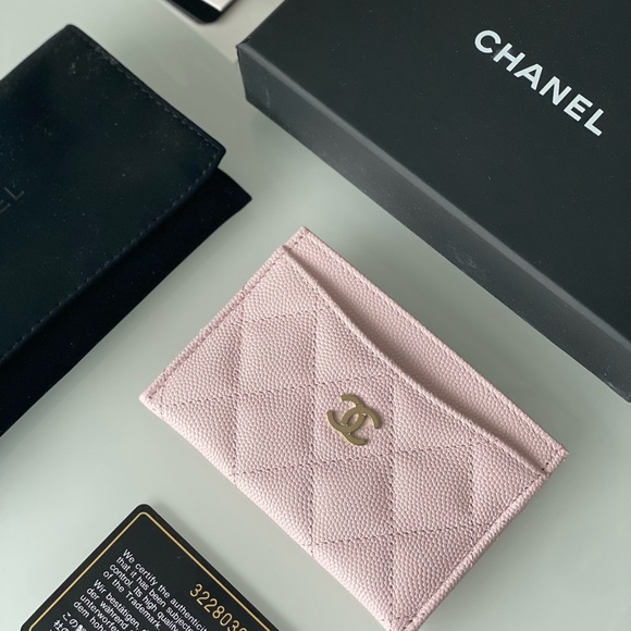 SOLD❌ Chanel Classic Card Holder 22p Light Pink - Picture 1 of 8
